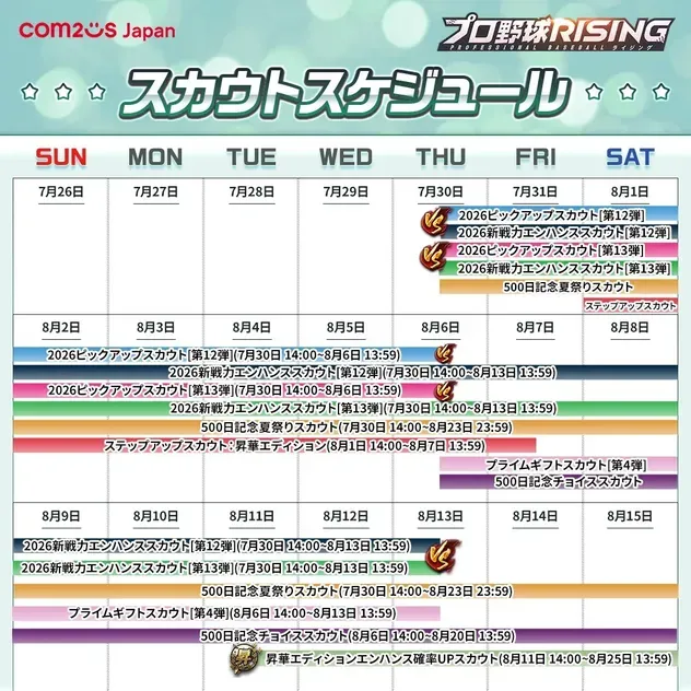 スケジュール