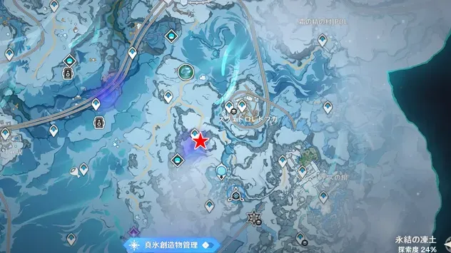 霜つく峰マップ