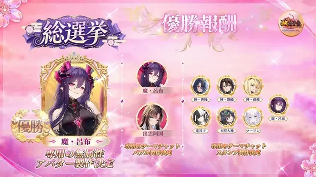 第六回人気キャラ総選挙の画像