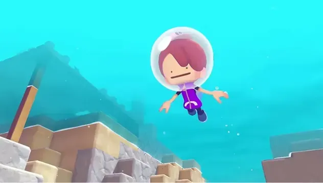 水中でアクションを行うメタモン