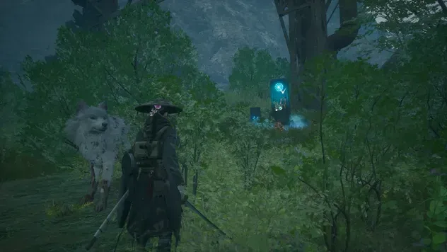 下流の橋付近