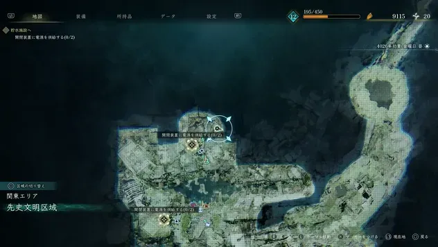 分厚い内甲のマップ画像