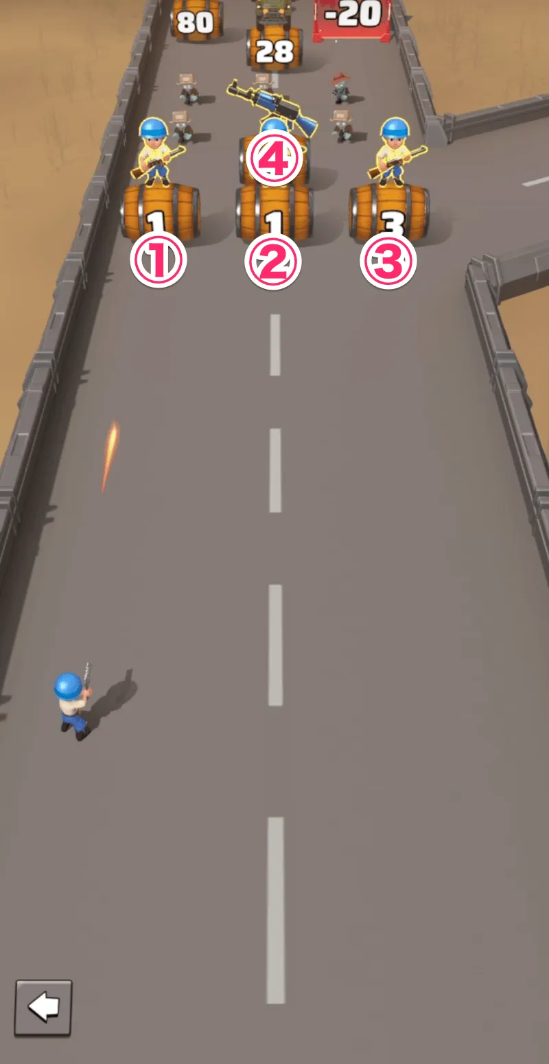 ①