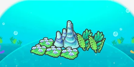 ゆらゆら海藻の花畑画像