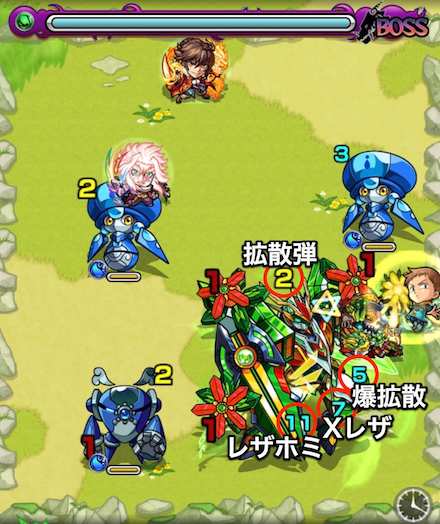 フルールボス1攻略