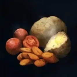 焼いた野菜画像