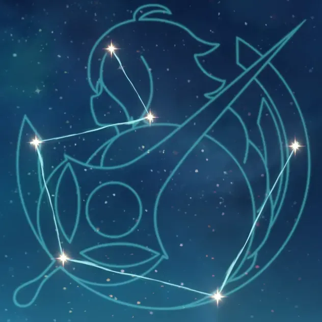 主人公(氷)の星座画像