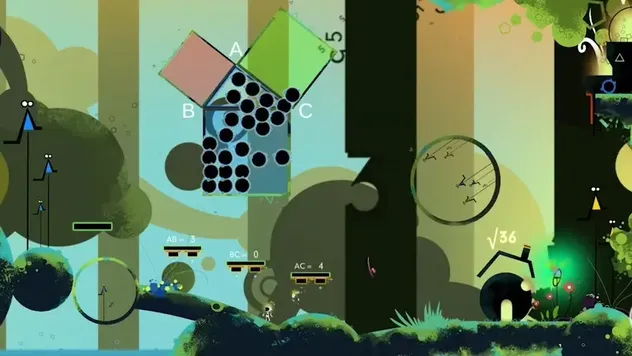 パズルを解く様子