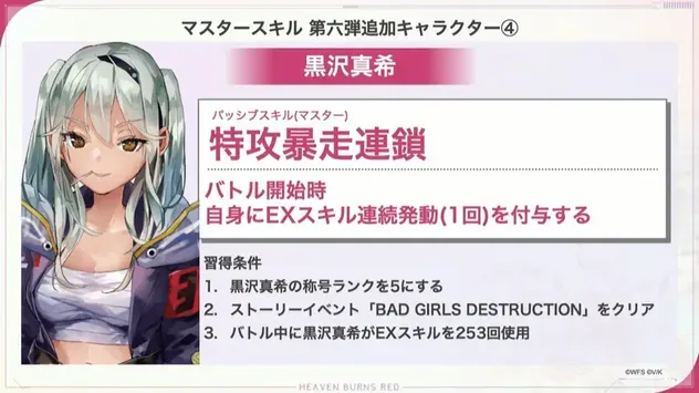 黒沢真希 マスタースキル