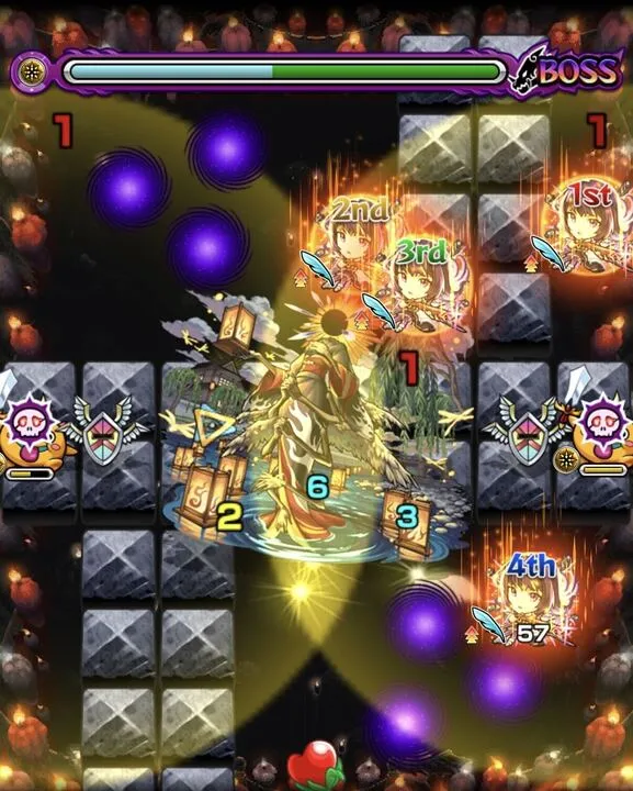麗夏映夢ボス1クロスドクロ処理後
