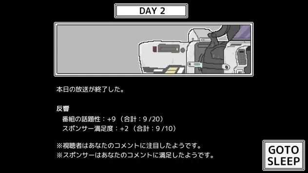 世論を操作する報道番組ノベルゲーム