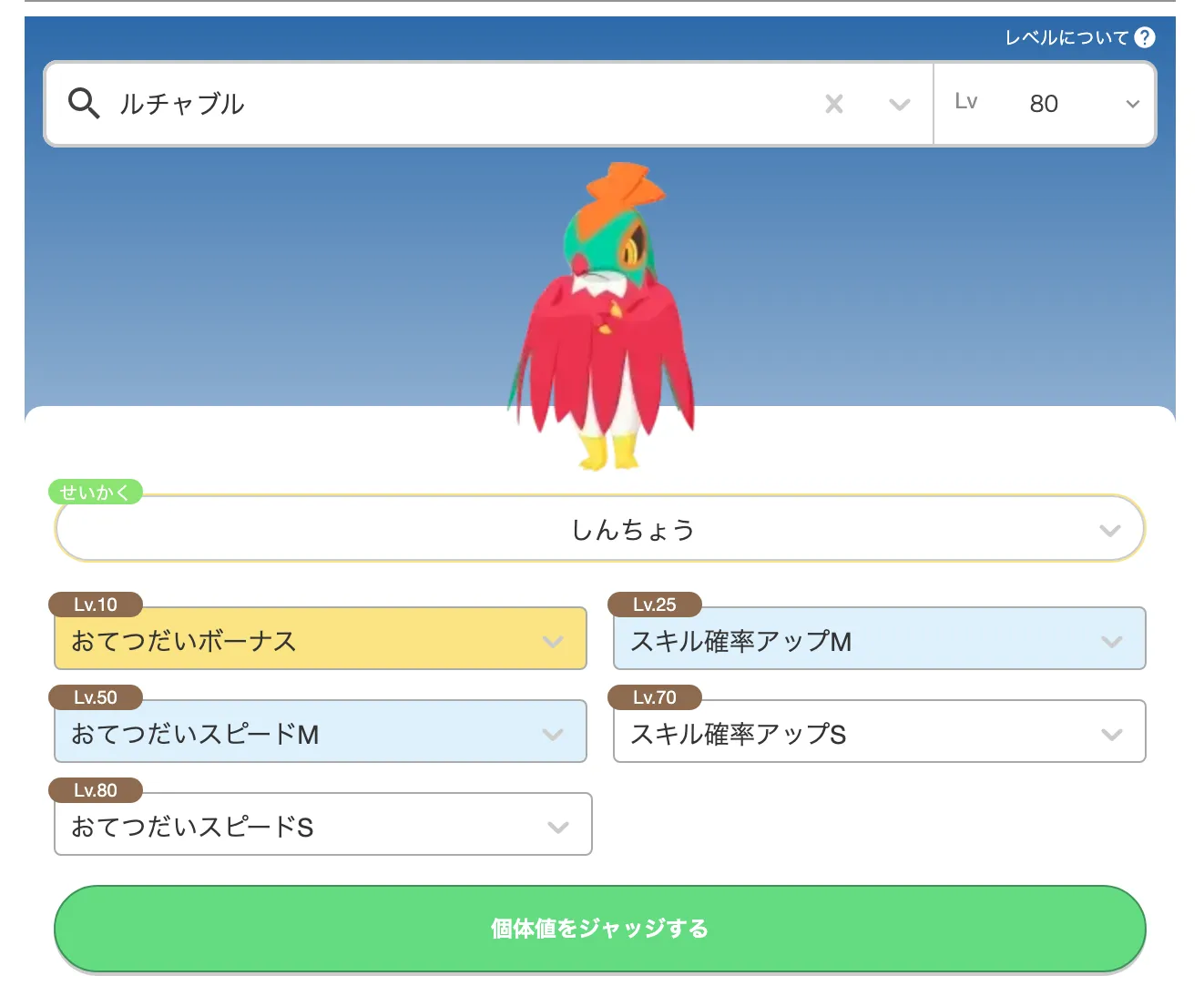 ルチャブル理想個体