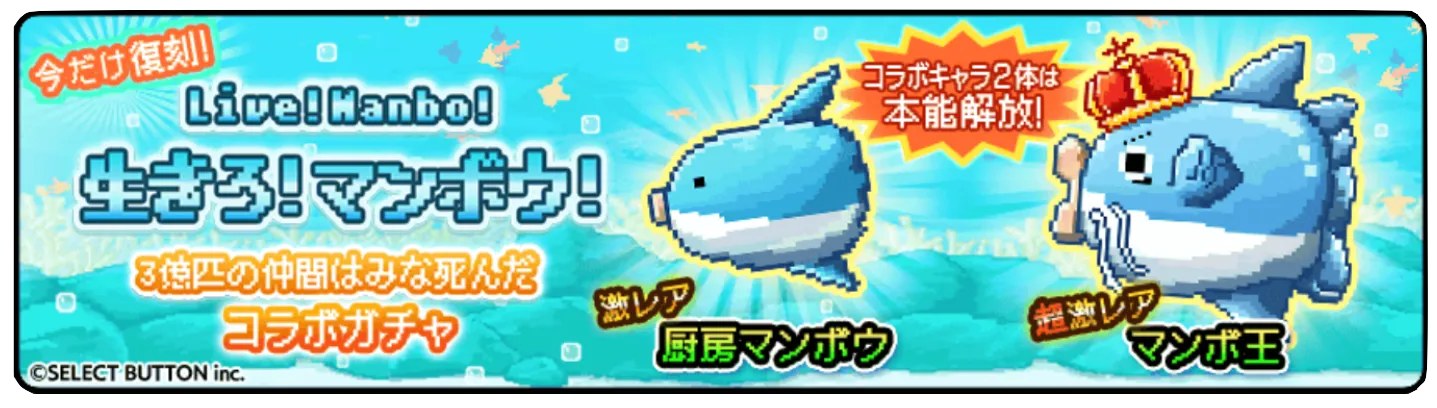 生きろマンボウコラボガチャ
