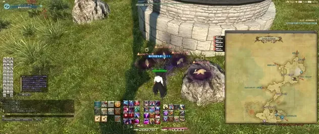 alt:ネズミの巣穴を調べる