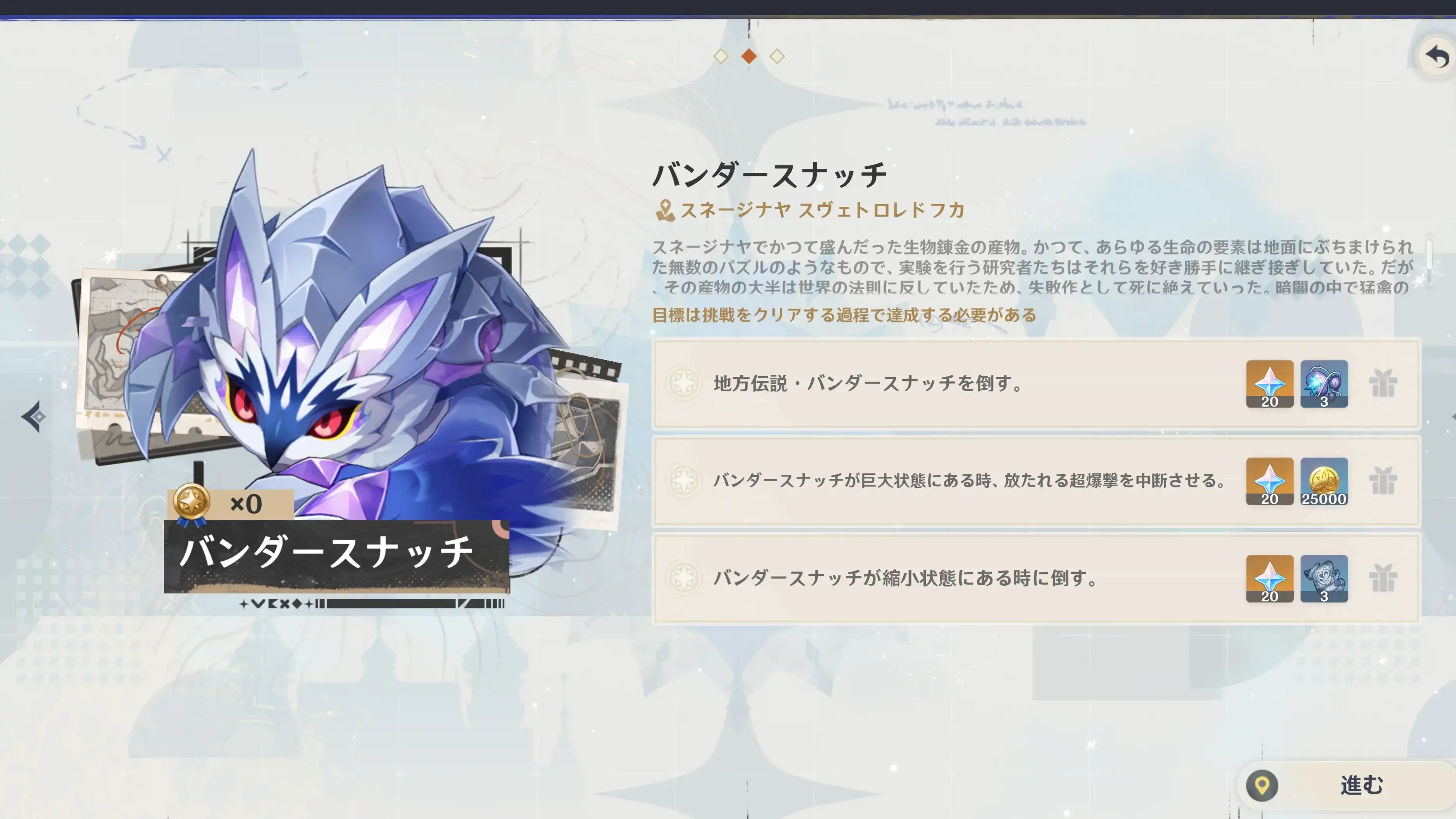 バンダースナッチ討伐目標