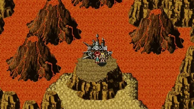 プテランでティラン城に降り立つ