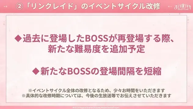 alt:リンクレイドのイベントサイクル改修