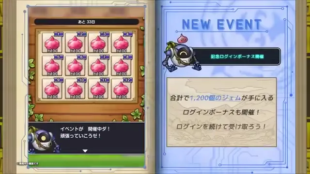 記念ログインボーナス