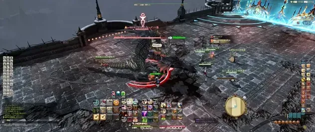 出現した大型雑魚敵（ホード・アーマードドラゴン）