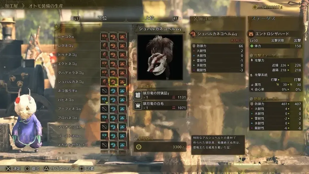 シュバルカネコγ