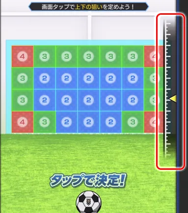 上下の狙いを決める