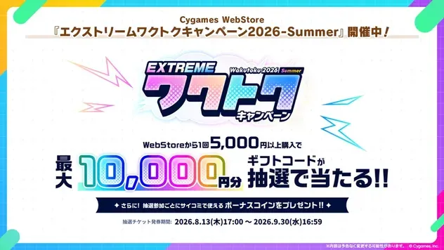 Cygames WebStoreキャンペーン