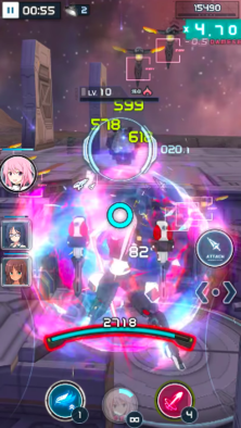 アリスギアアイギス ゲーム画面