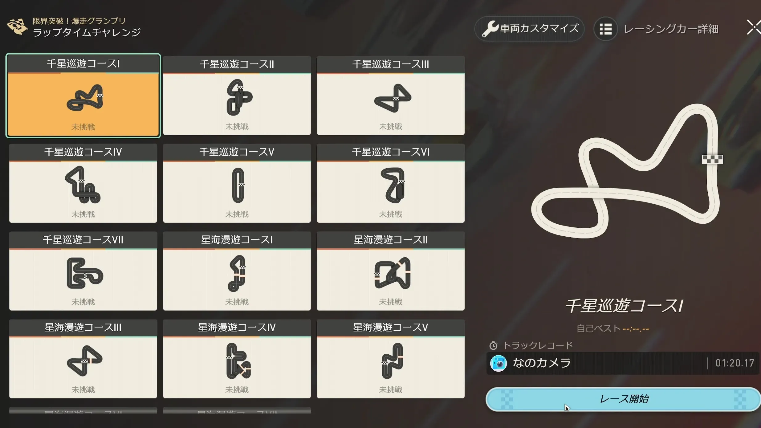 イベントラップタイムチャレンジ