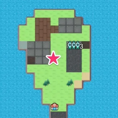 てつのフレームの位置マップ