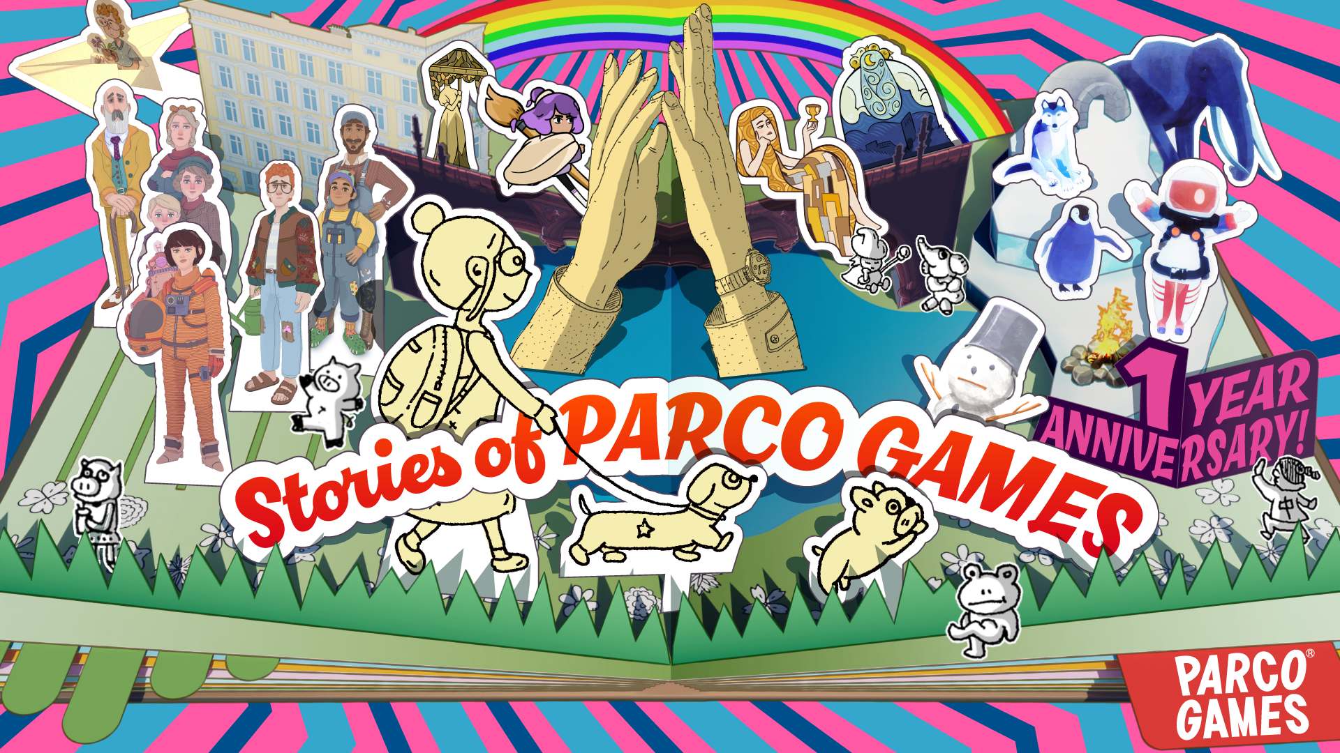 PARCO GAMES、東京ゲームショウ2026へ出展 全4タイトルをブース展示、ノベルティ配布を展開 レーベル1周年、Steamバンドルセール「Stories of PARCO GAMES」を開催