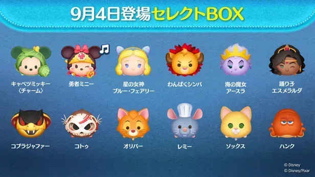 9月4日登場セレクトBOX