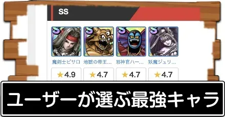 ユーザーが選ぶ最強キャラ