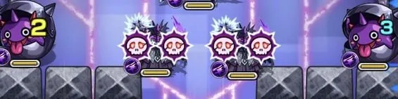 魔道士を倒すと防御ダウン＆グローボム展開