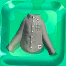 ミックスシャツ グレー