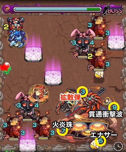 ブリアレーオボスステージ2攻略