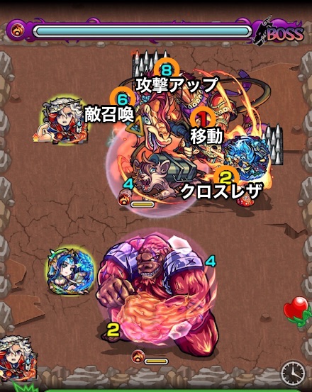 ジラフィーヌのボス1攻略