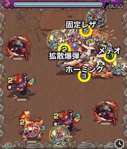 ハナビボスステージ1攻略