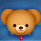 茶色いツムの画像