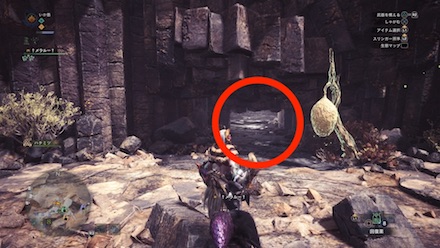 龍結晶の地エリア8のキャンプ設営地