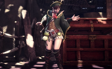 DLCの受付嬢衣装