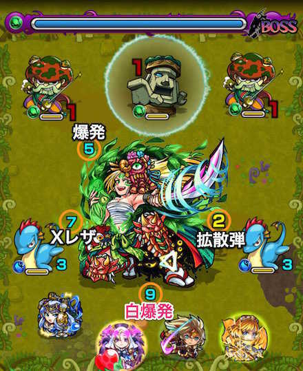 ぬらりひょんXのボスステージ1攻略