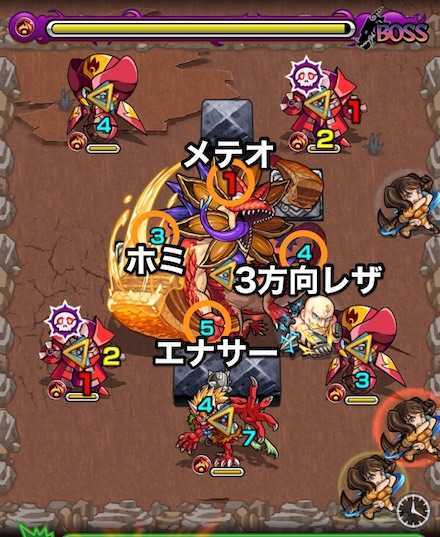 ハッカクリザードボスステージ3