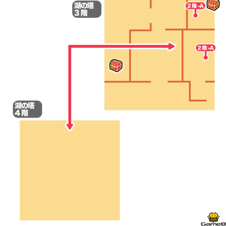 ドラクエ4の3階と4階のマップ