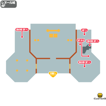 ドラクエ5のレヌール城の4F