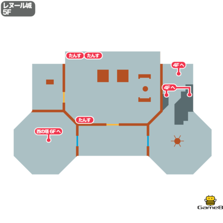 ドラクエ5のレヌール城の5F