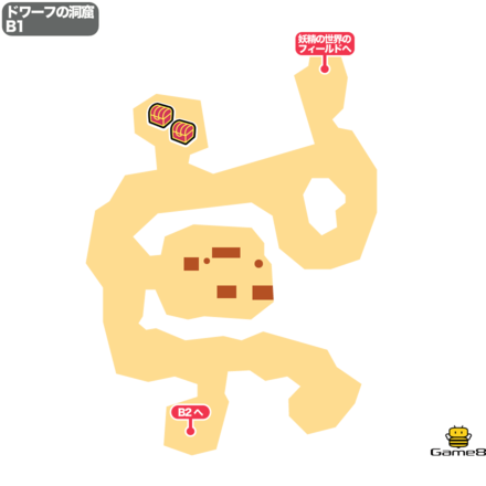 ドラクエ5のドワーフの洞窟のB1