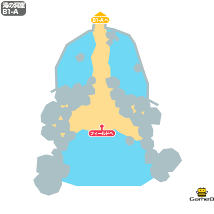 ドラクエ5の滝の洞窟のB1-A