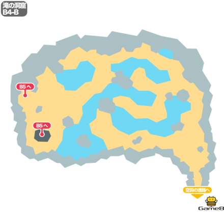 ドラクエ5の滝の洞窟のB4-B