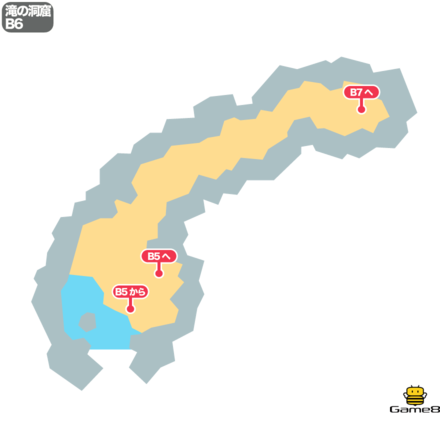 ドラクエ5の滝の洞窟のB6