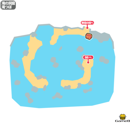 ドラクエ5の滝の洞窟の滝つぼ